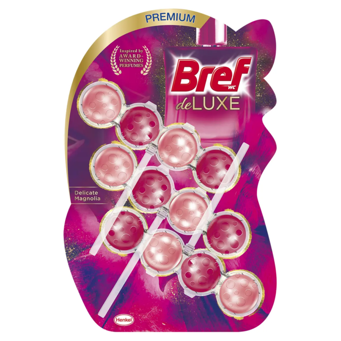 Odorizant WC Bref Deluxe Magnolia 3x50 g
