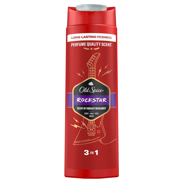 Gel de duș Old Spice Rockstar 3 în 1 pentru corp păr și față 400 ml