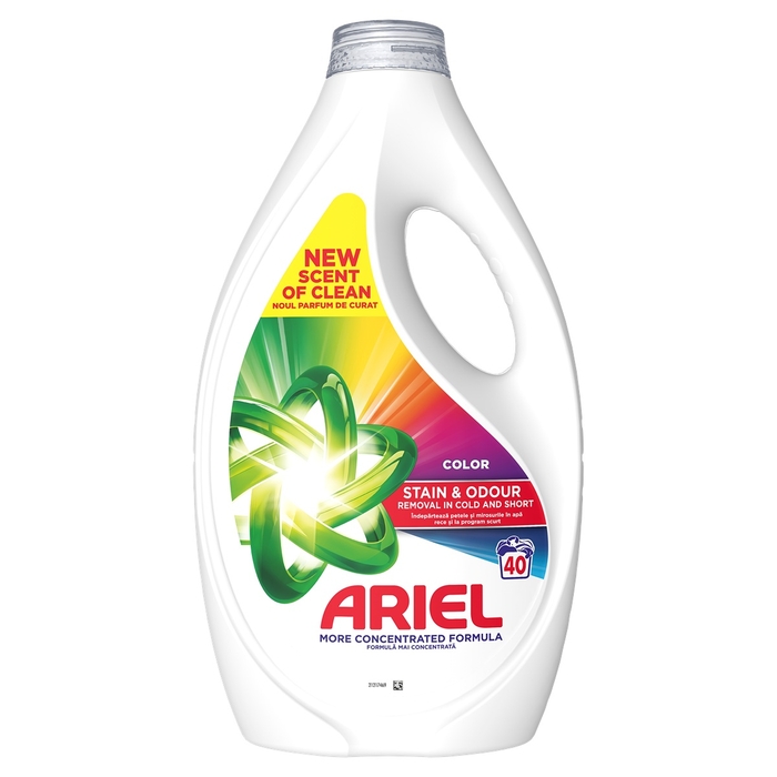 Detergent lichid Ariel Color pentru rufe colorate 1,8 L 40 spălări