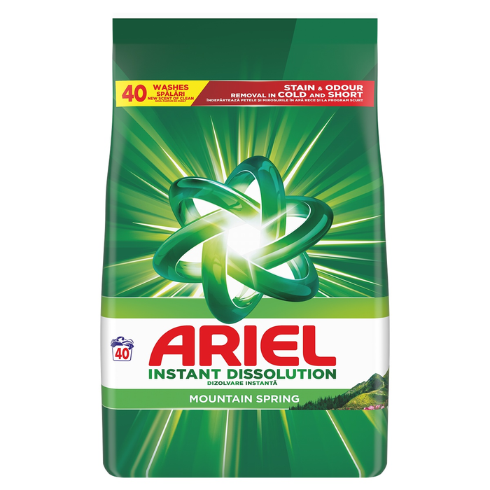 Detergent pudră Ariel Mountain Spring 2,6 kg 40 spălări