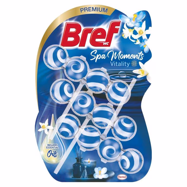 Odorizant WC Bref Wellness Vitality 3x50 g