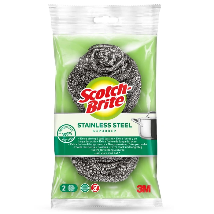 Bureți metalici Scotch-Brite tip spirală 2+1 cadou
