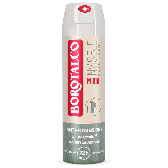 Antiperspirant Men Invisible Borotalco Spray 150 ml