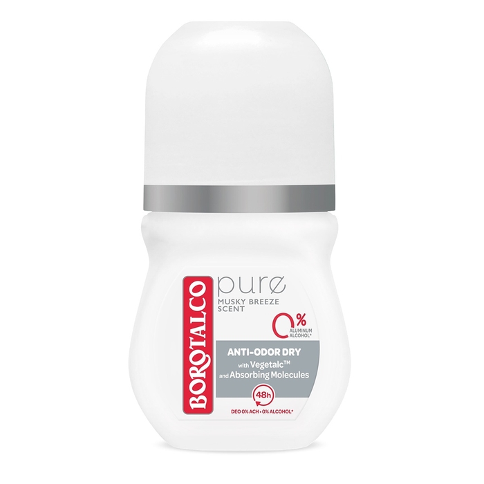 Deodorant Pure Grey Borotalco Roll-On 50 ml