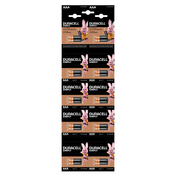 Baterii Duracell Basic AAA HBDC 2x10 bucăți