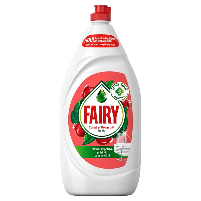 Detergent de vase Fairy Pomegranate cu parfum de rodie 1,35 L