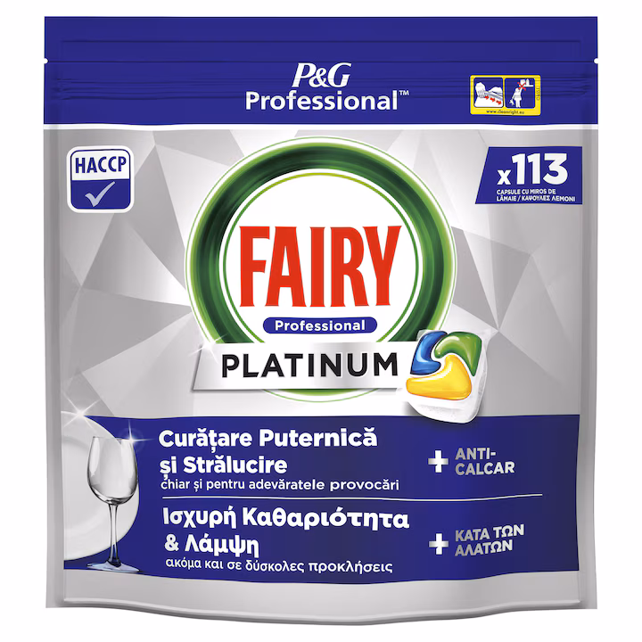 Detergent vase Professional Platinum Fairy 113 capsule