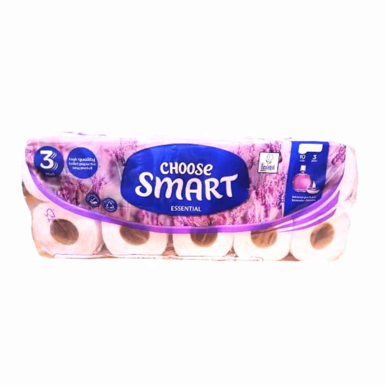 Hârtie igienică Smart Essential Lavandă 3 straturi 10 role