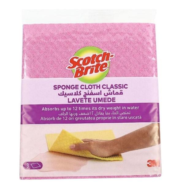 Lavete Scotch-Brite Sponge Cloth Classic 3 bucăți