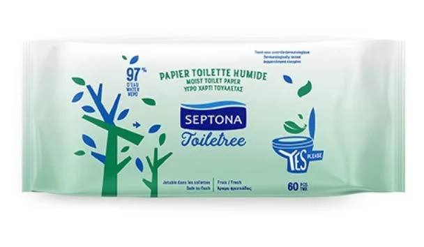 Hârtie igienică umedă Septona 60 bucăți