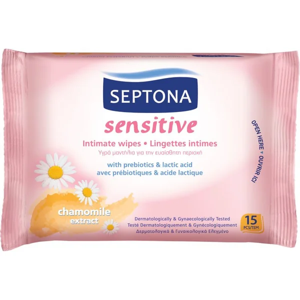 Șervețele intime Septona Sensitive 15 bucăți