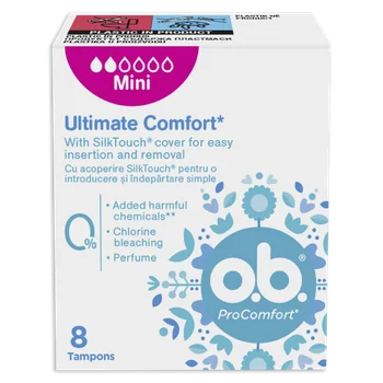 Tampoane OB ProComfort Mini 8 bucăți