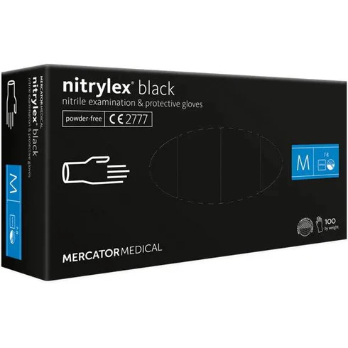 Mănuși nitril Nitrylex Black 100 bucăți