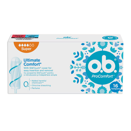 Tampoane ProComfort Super OB 16 bucăți